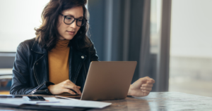professional-woman-looking-at-a-computer